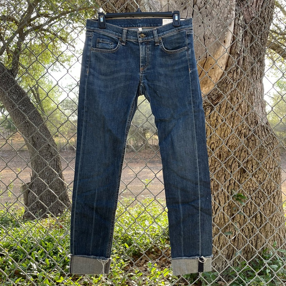 Rag & Bone Dre Low Rise Slim Boyfriend Jeans Size 25